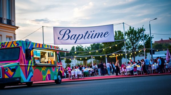 Optez pour un food truck adapté à votre baptême !